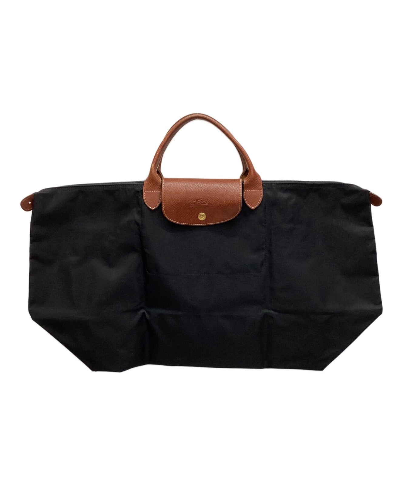 Longchamp Hand Bag Tote Purse Le Pliage Black Authentic
