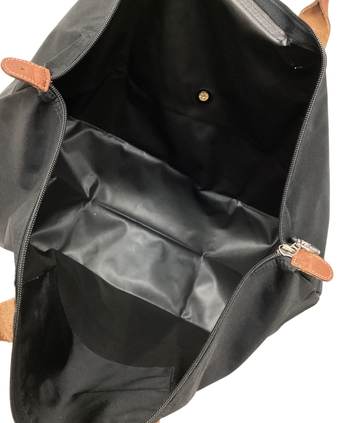 Longchamp Hand Bag Tote Purse Le Pliage Black Authentic