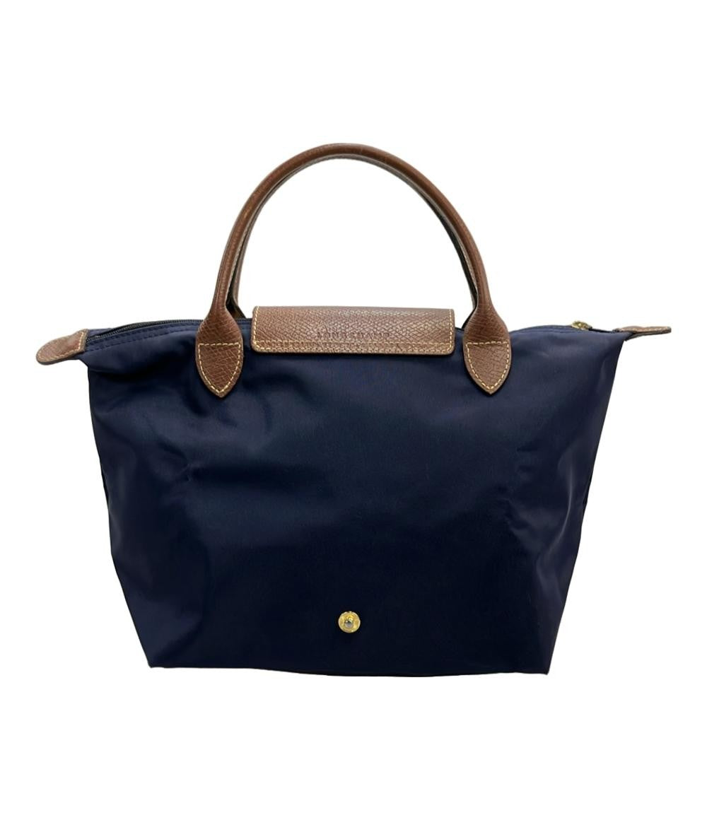 Longchamp Hand Bag Tote Purse Le Pliage Navy Authentic