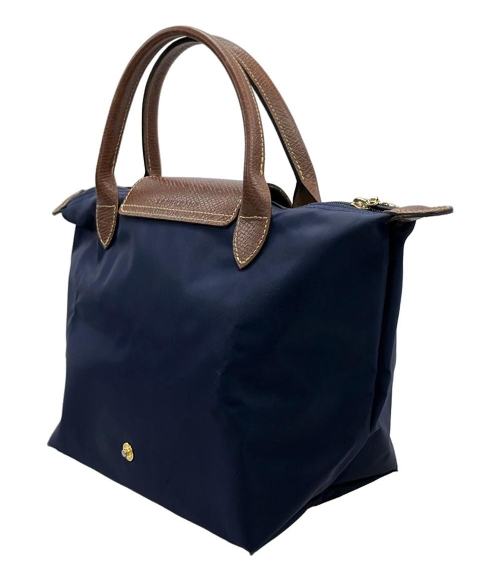 Longchamp Hand Bag Tote Purse Le Pliage Navy Authentic