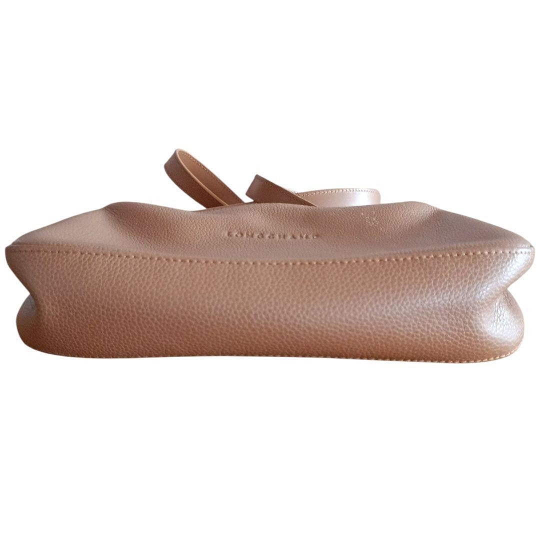Longchamp Shoulder Bag Purse Brown Beige Authentic
