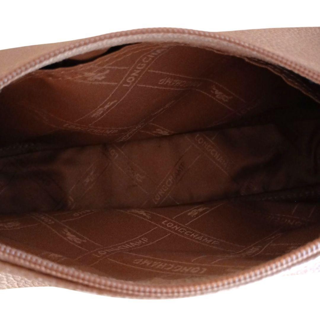Longchamp Shoulder Bag Purse Brown Beige Authentic