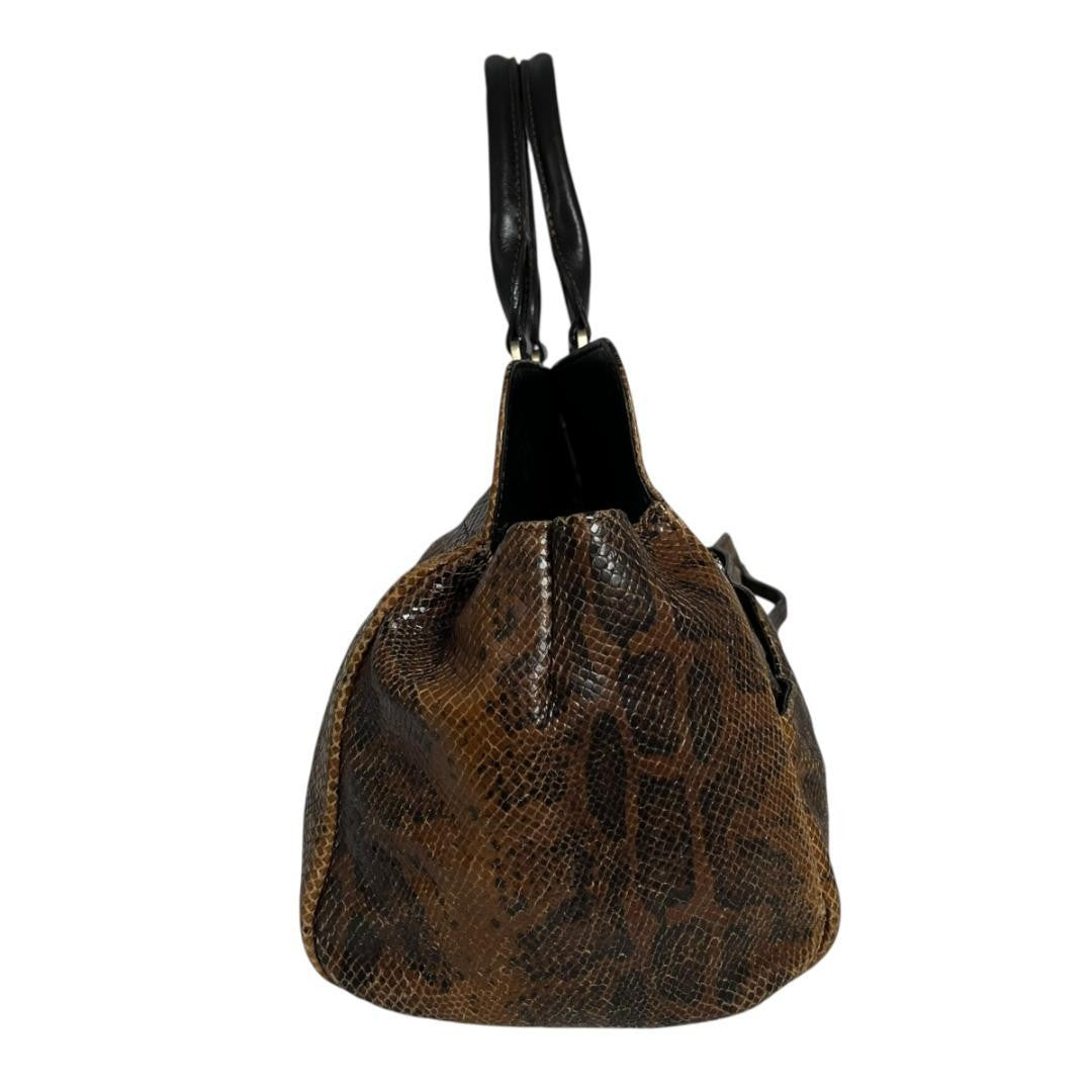 Longchamp Hand Bag Tote Purse Turn Lock Authentic