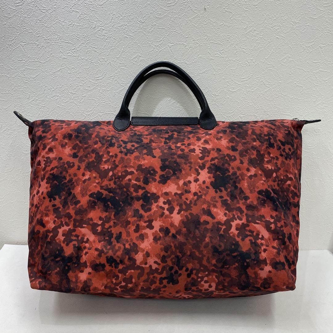 Longchamp Hand Bag Tote Purse Le Pliage Red Authentic