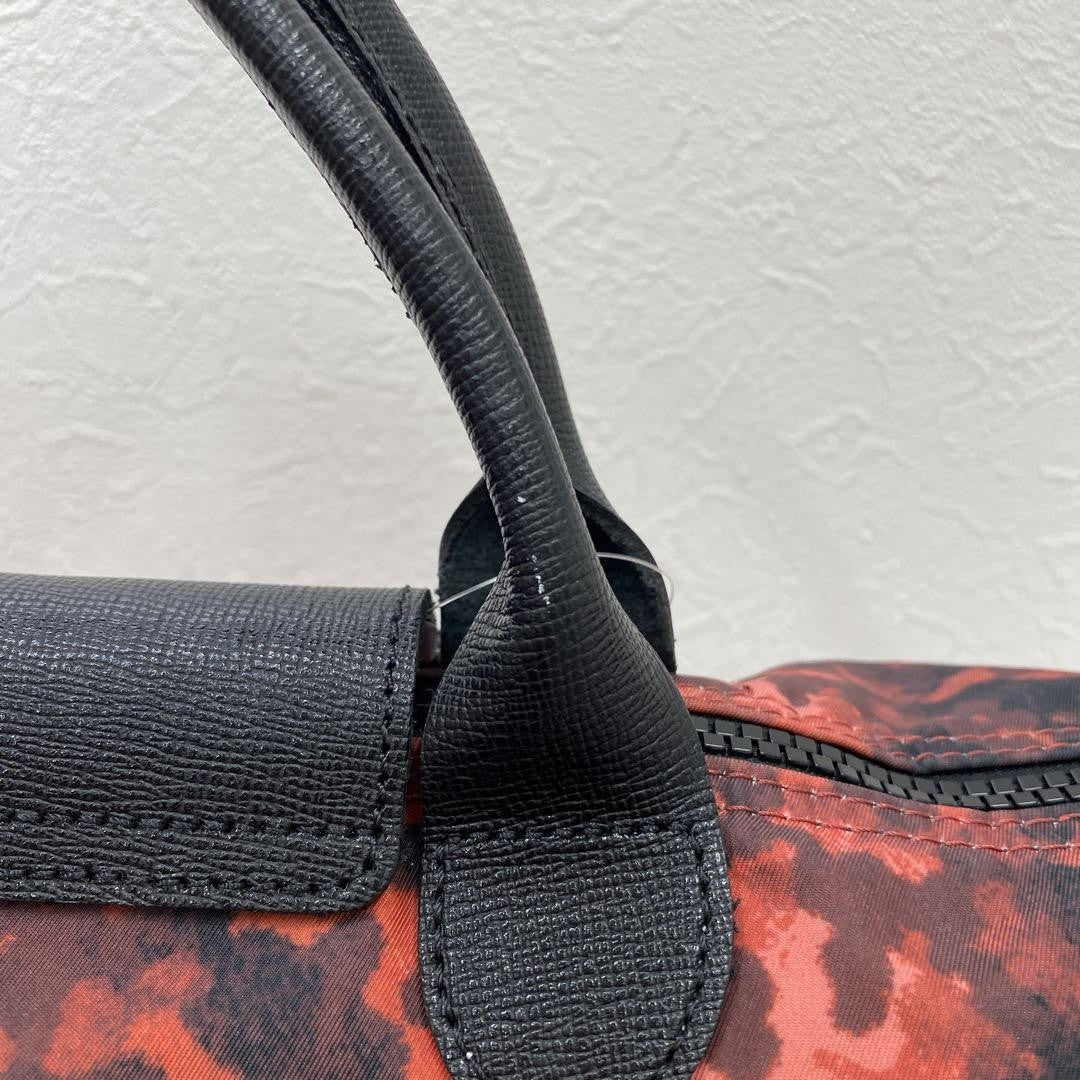 Longchamp Hand Bag Tote Purse Le Pliage Red Authentic