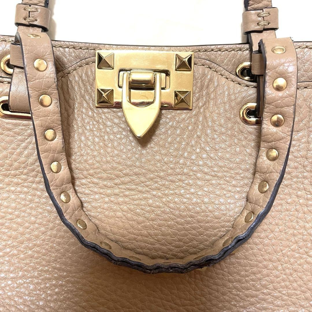 Valentino Shoulder Bag Purse Rockstuds Pink Authentic