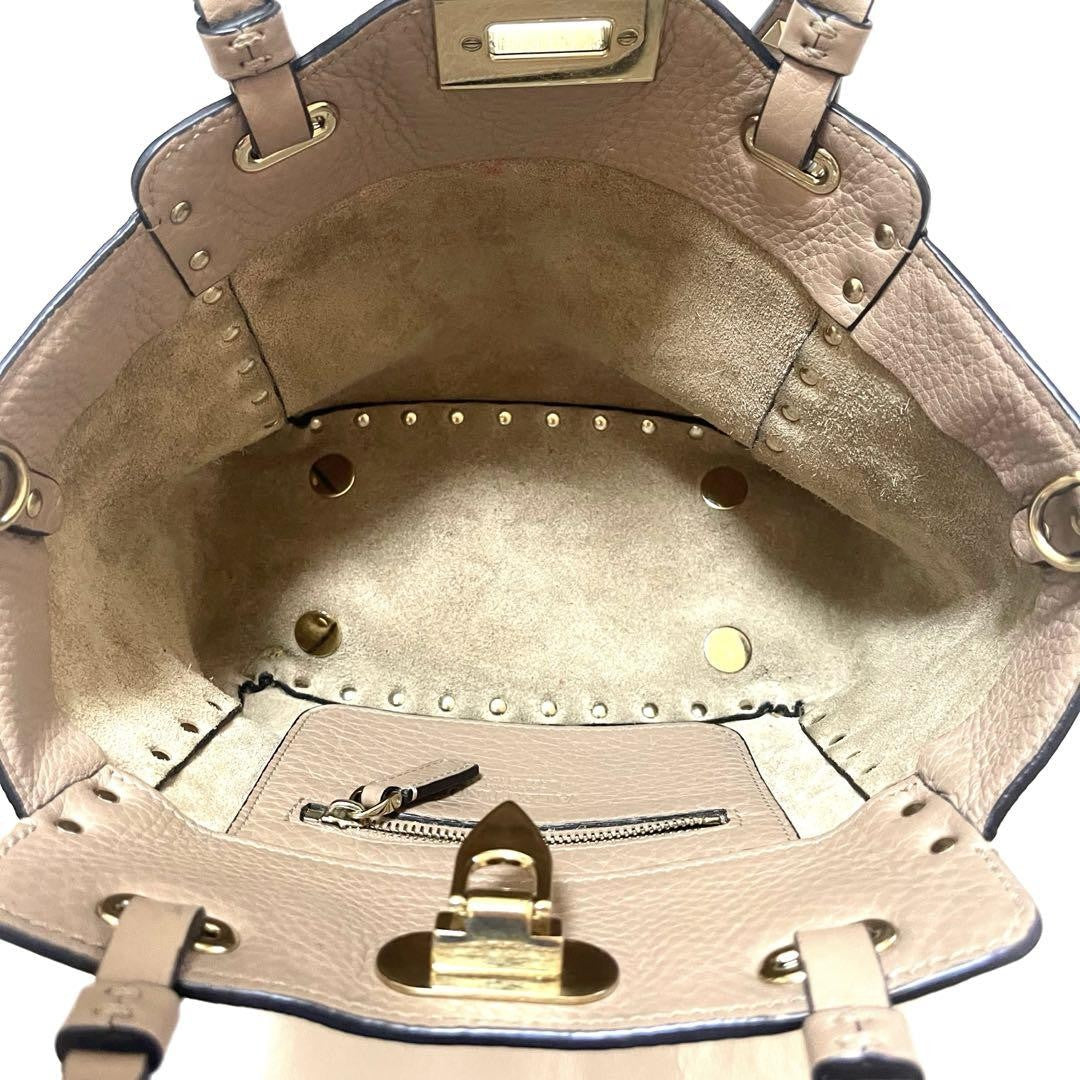 Valentino Shoulder Bag Purse Rockstuds Pink Authentic