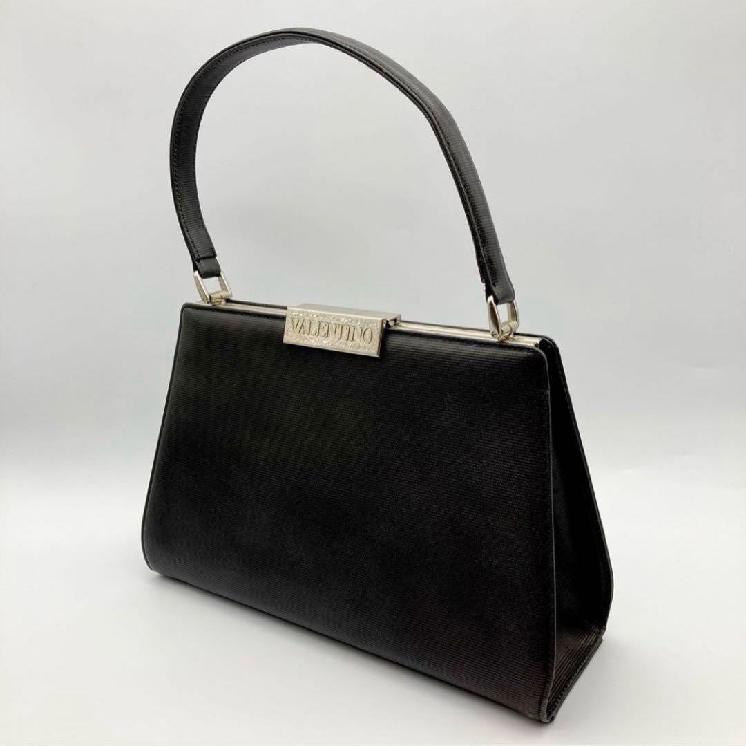 Valentino Hand Bag Tote Purse Black Authentic