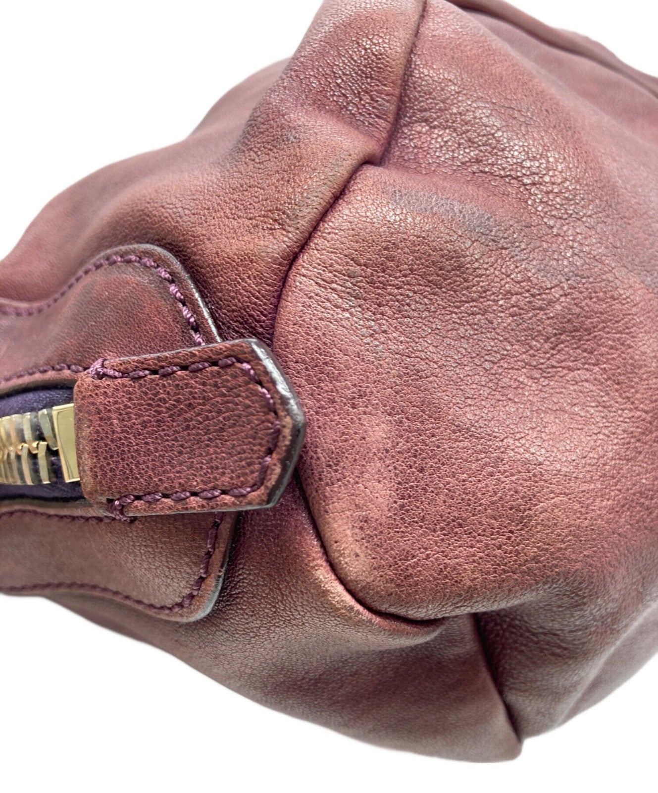 GIVENCHY Shoulder Bag Purse 4G Leather Purple Authentic