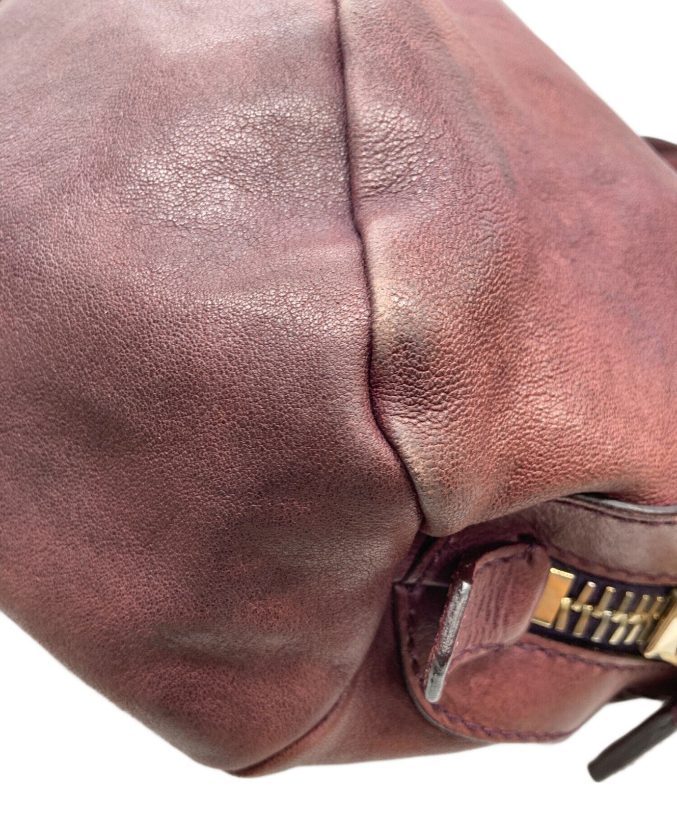 GIVENCHY Shoulder Bag Purse 4G Leather Purple Authentic