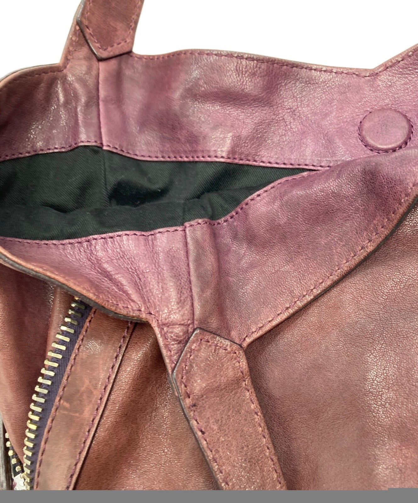 GIVENCHY Shoulder Bag Purse 4G Leather Purple Authentic