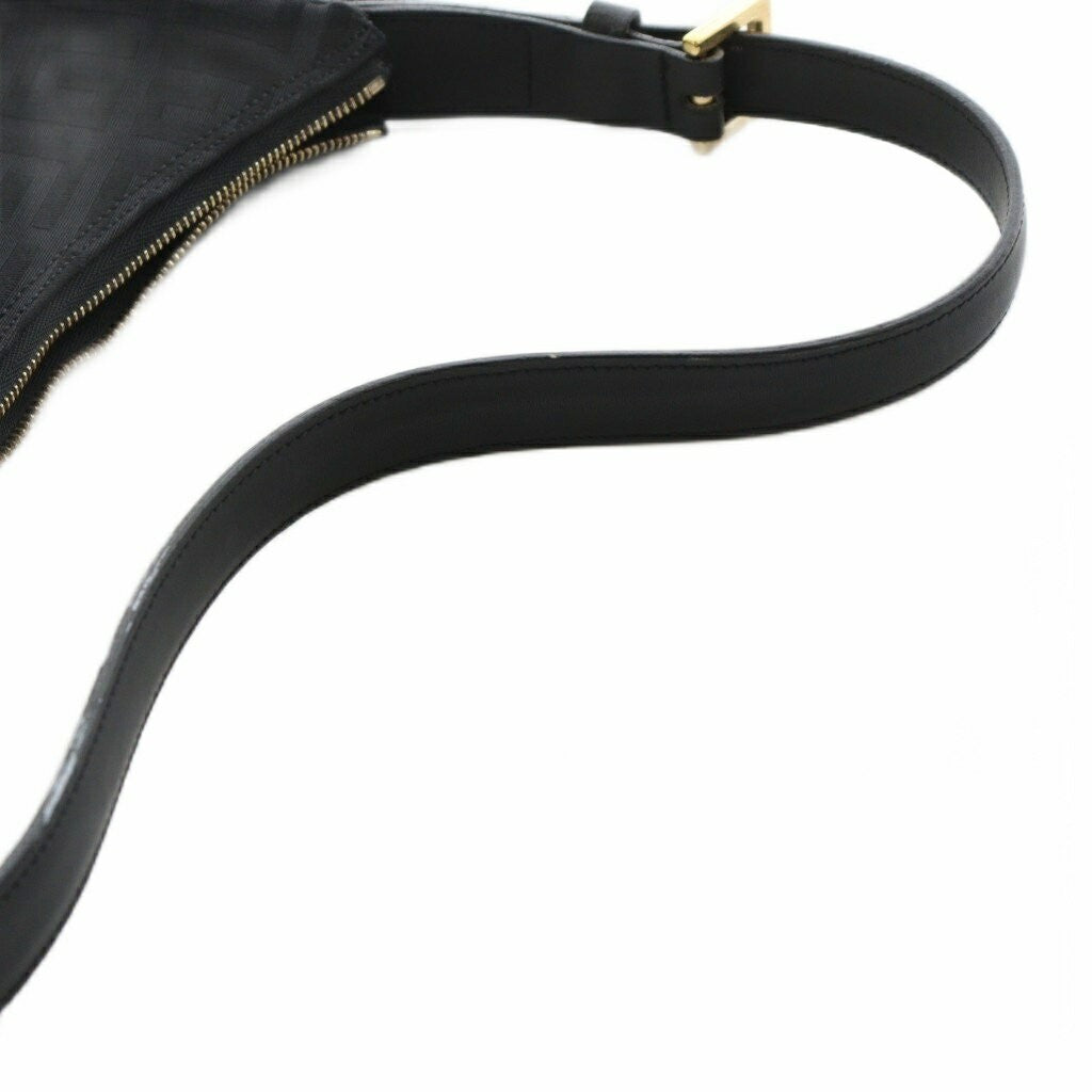 GIVENCHY Hand Shoulder Bag Tote Purse 4G Canvas Leather Black Authentic