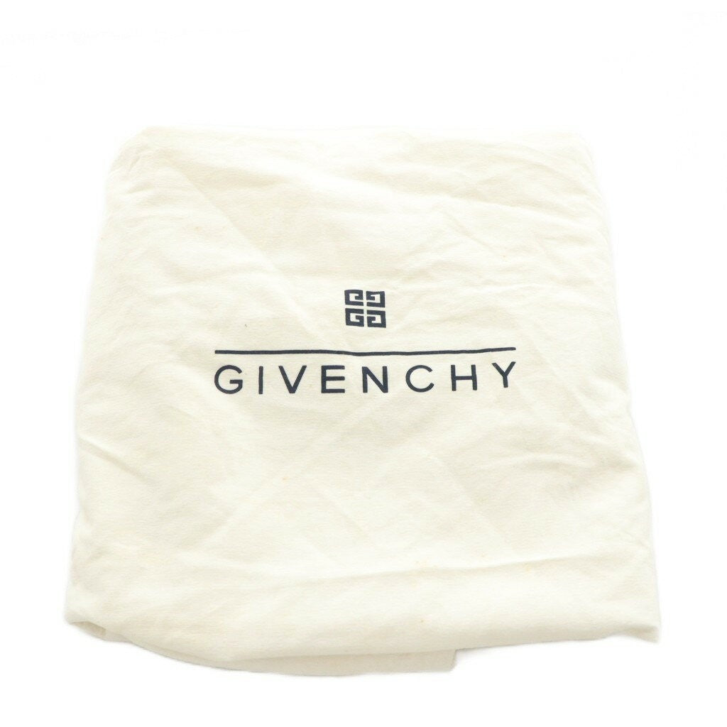 GIVENCHY Hand Shoulder Bag Tote Purse 4G Canvas Leather Black Authentic
