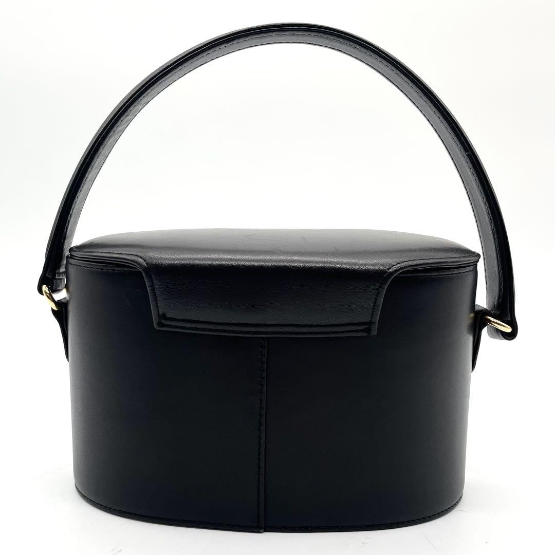 GIVENCHY Hand Bag Tote Purse Vanity 4G Leather Black Authentic