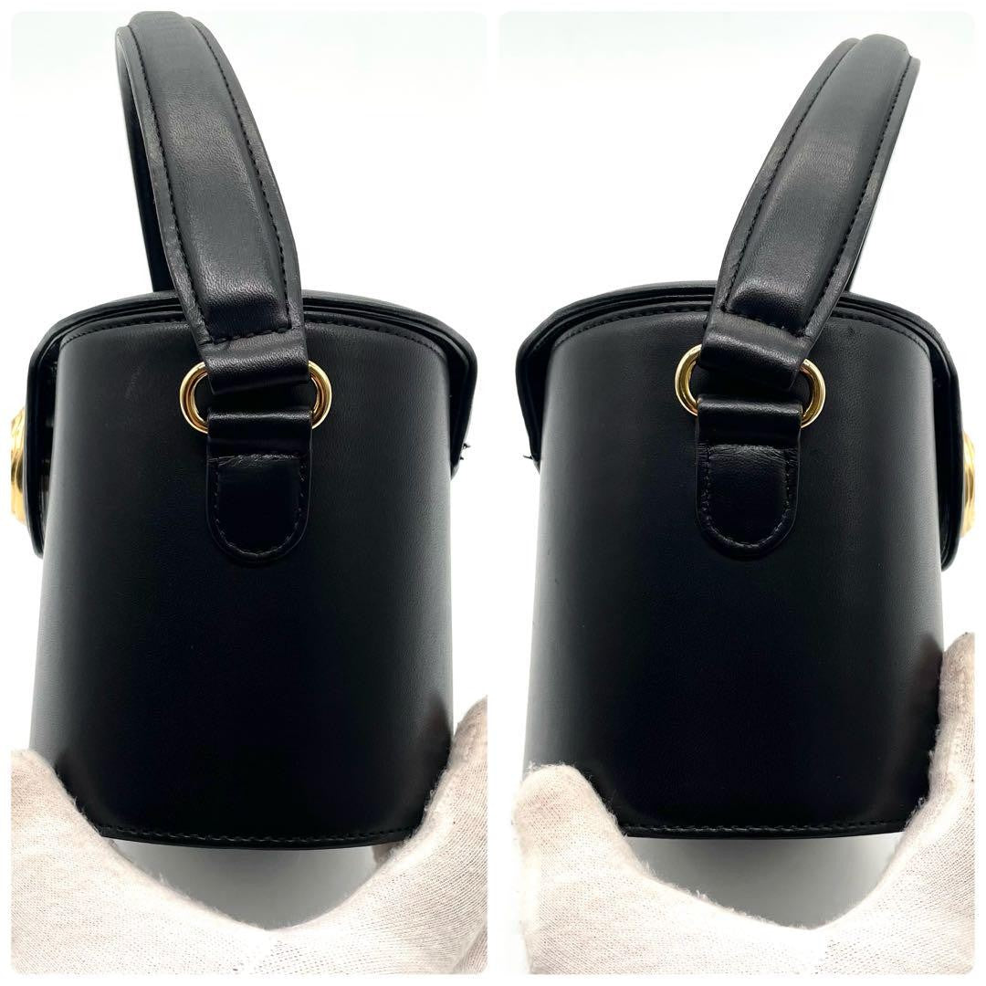 GIVENCHY Hand Bag Tote Purse Vanity 4G Leather Black Authentic