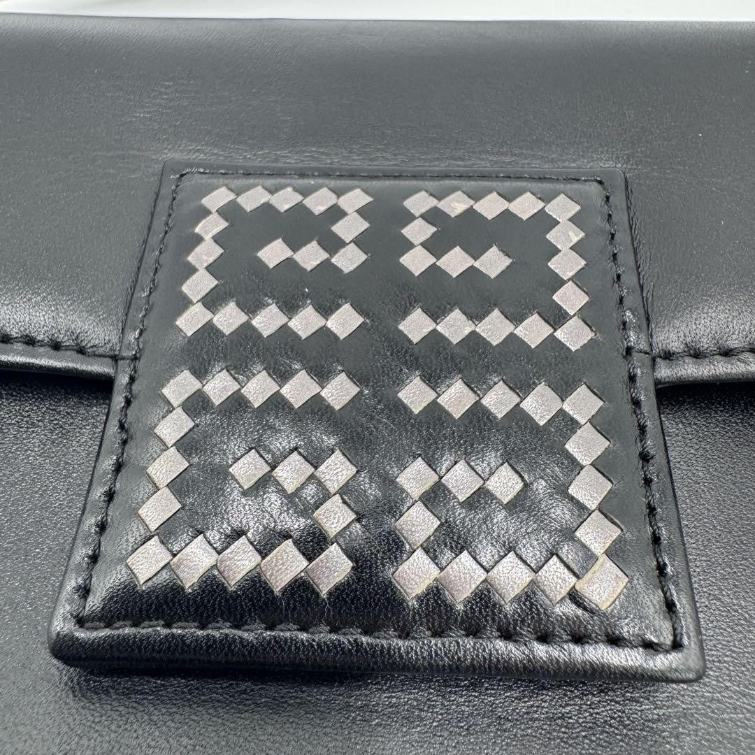 GIVENCHY Shoulder Bag Purse 4G Leather Black Authentic