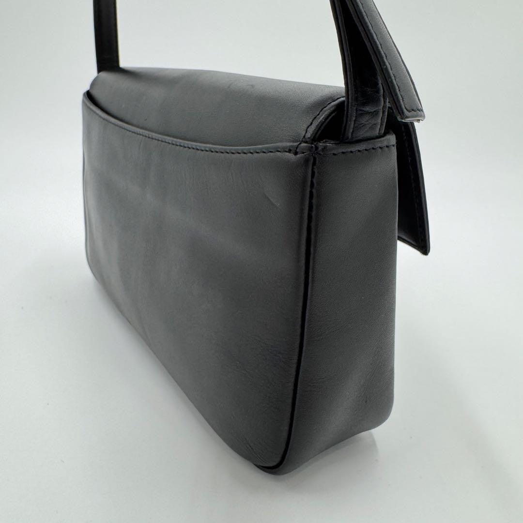 GIVENCHY Shoulder Bag Purse 4G Leather Black Authentic