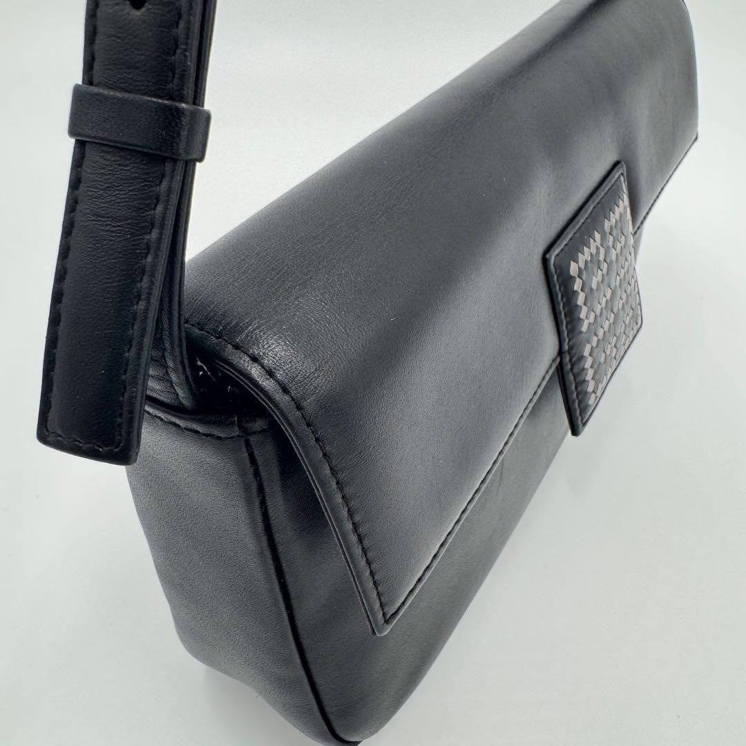 GIVENCHY Shoulder Bag Purse 4G Leather Black Authentic