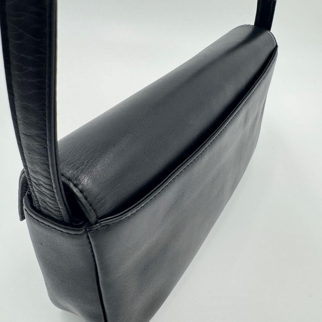 GIVENCHY Shoulder Bag Purse 4G Leather Black Authentic