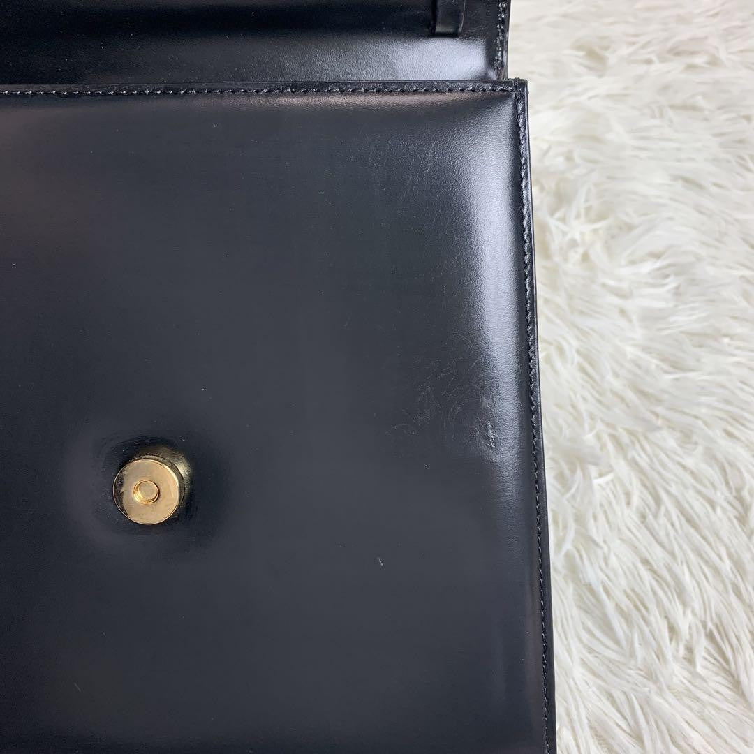 GIVENCHY Hand Bag Tote Purse 4G Leather Black Authentic