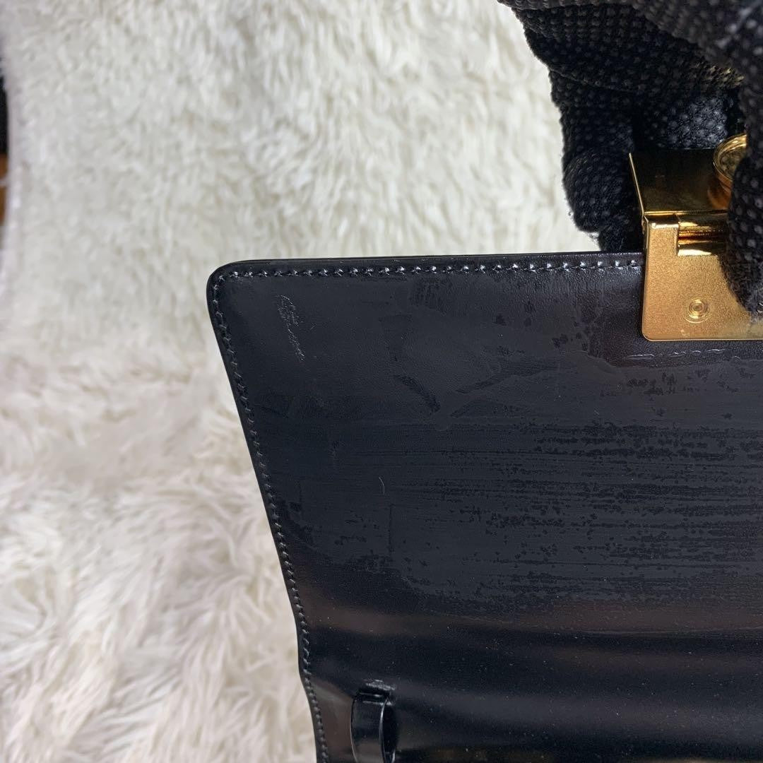 GIVENCHY Hand Bag Tote Purse 4G Leather Black Authentic