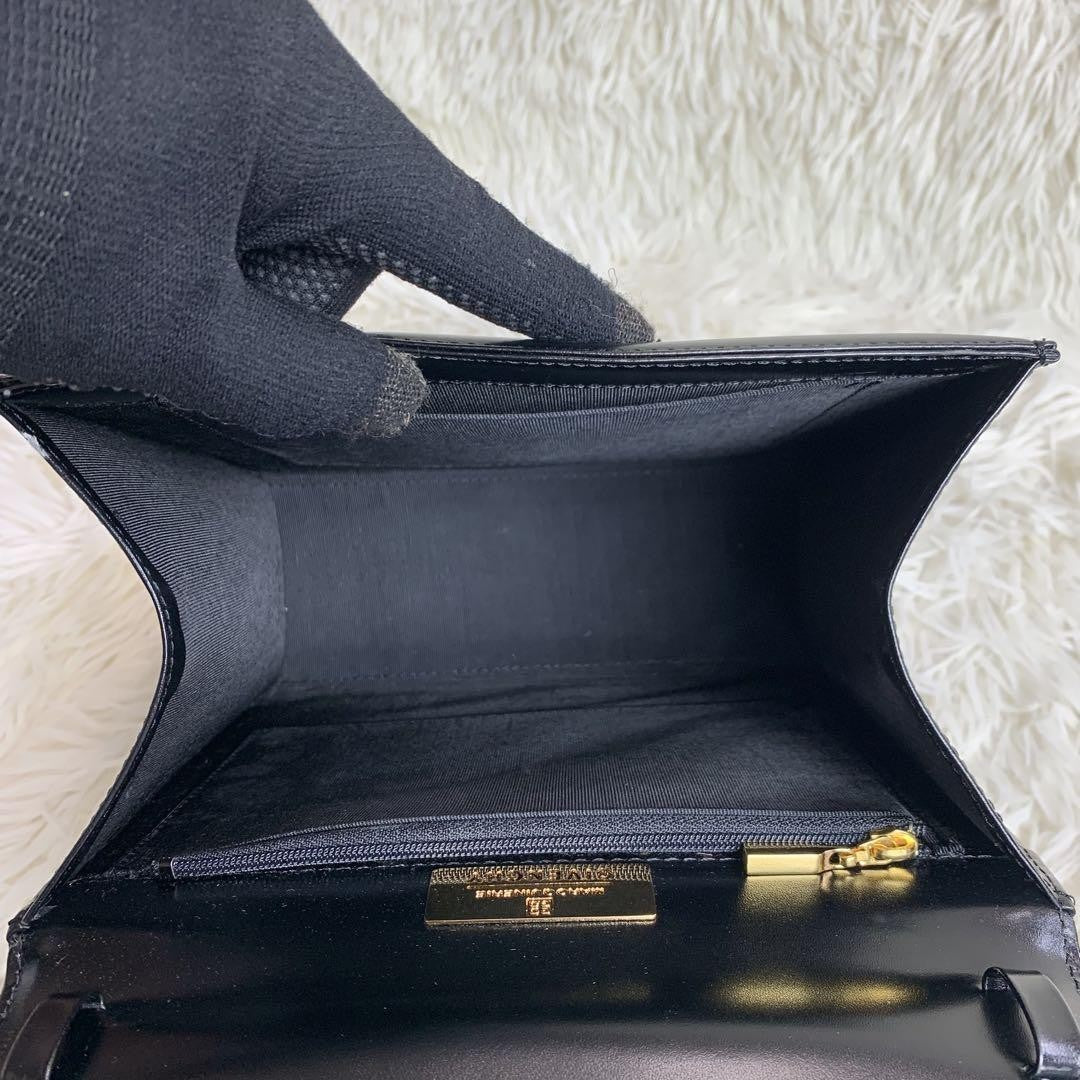 GIVENCHY Hand Bag Tote Purse 4G Leather Black Authentic