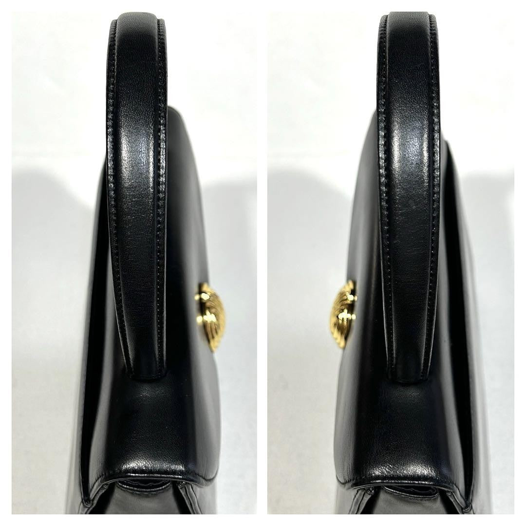 GIVENCHY Hand Bag Tote Purse 4G Leather Black Authentic