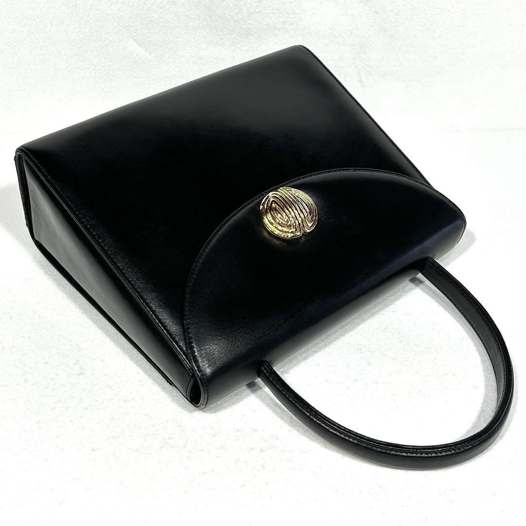 GIVENCHY Hand Bag Tote Purse 4G Leather Black Authentic
