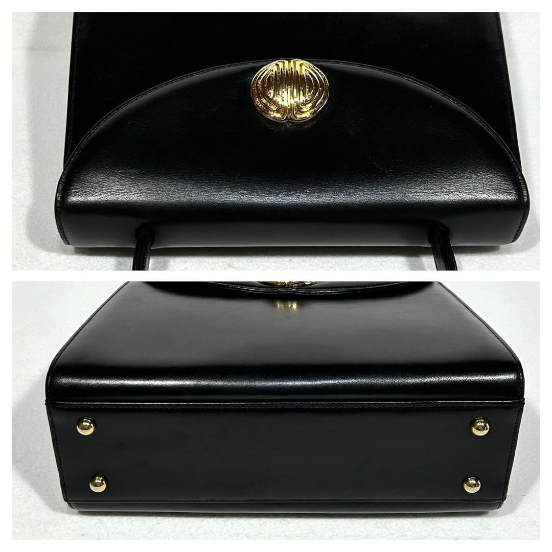 GIVENCHY Hand Bag Tote Purse 4G Leather Black Authentic