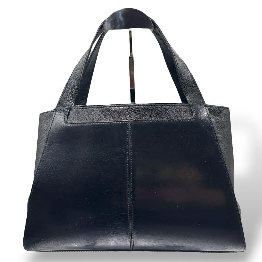 GIVENCHY Hand Bag Tote Purse 4G Leather Black Authentic