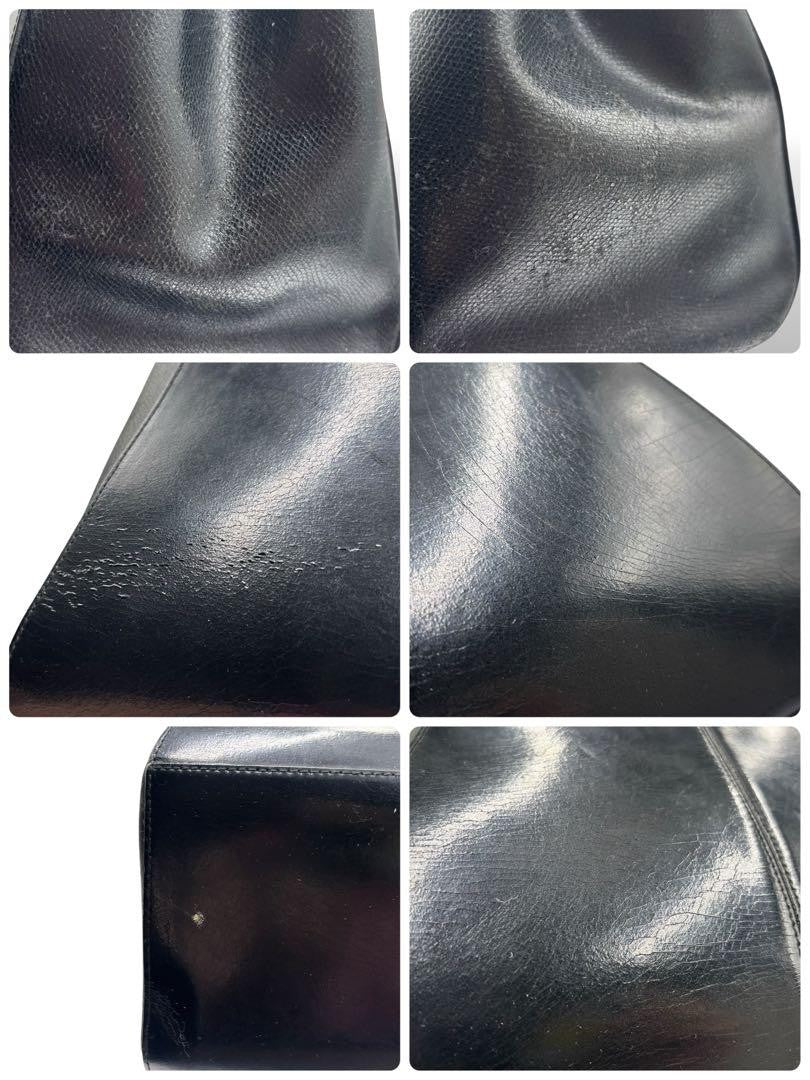 GIVENCHY Hand Bag Tote Purse 4G Leather Black Authentic