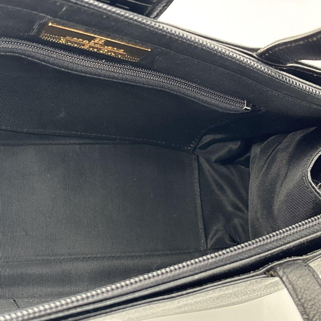 GIVENCHY Hand Bag Tote Purse 4G Leather Black Authentic