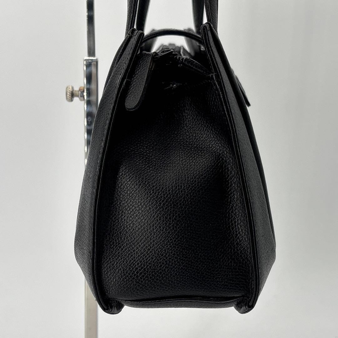 GIVENCHY Hand Bag Tote Purse 4G Leather Black Authentic