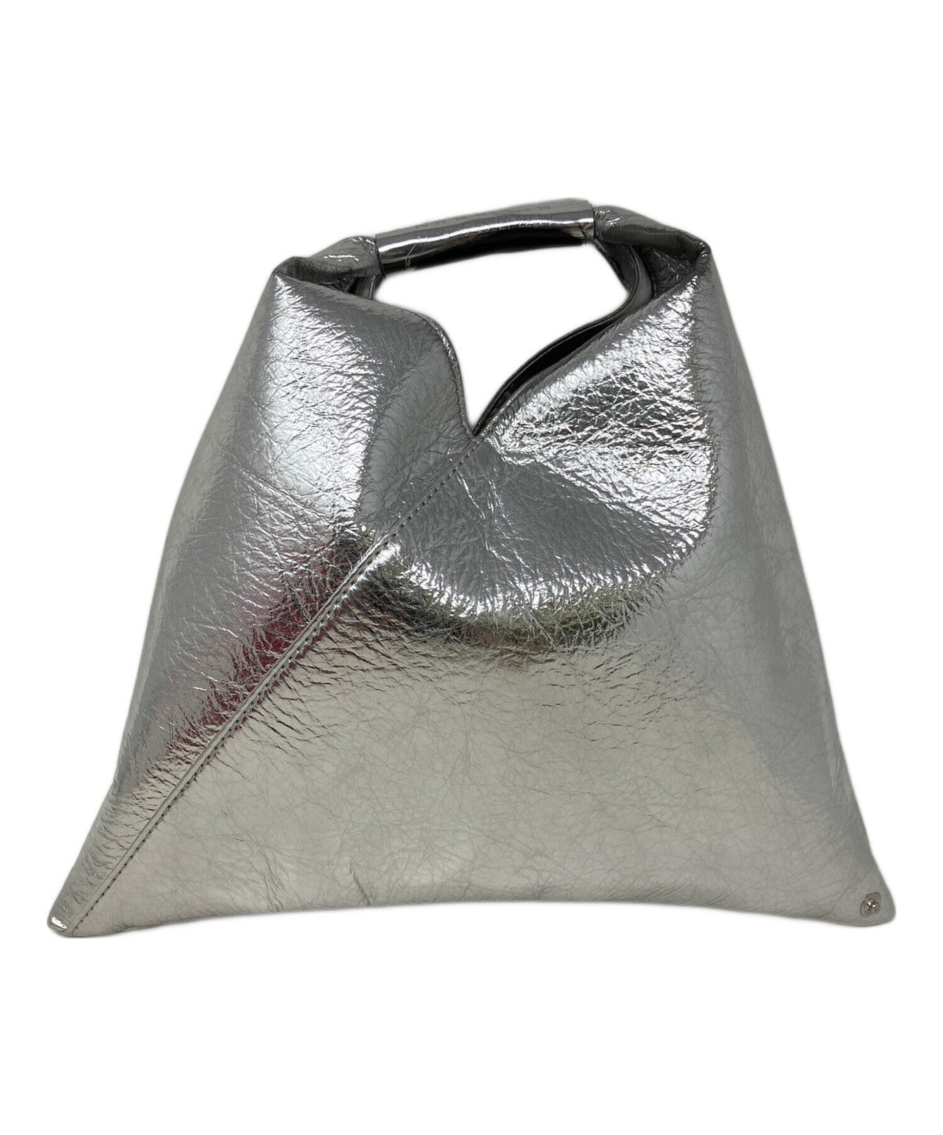 MM6 Maison Margiela Hand Bag Tote Purse Silver Authentic