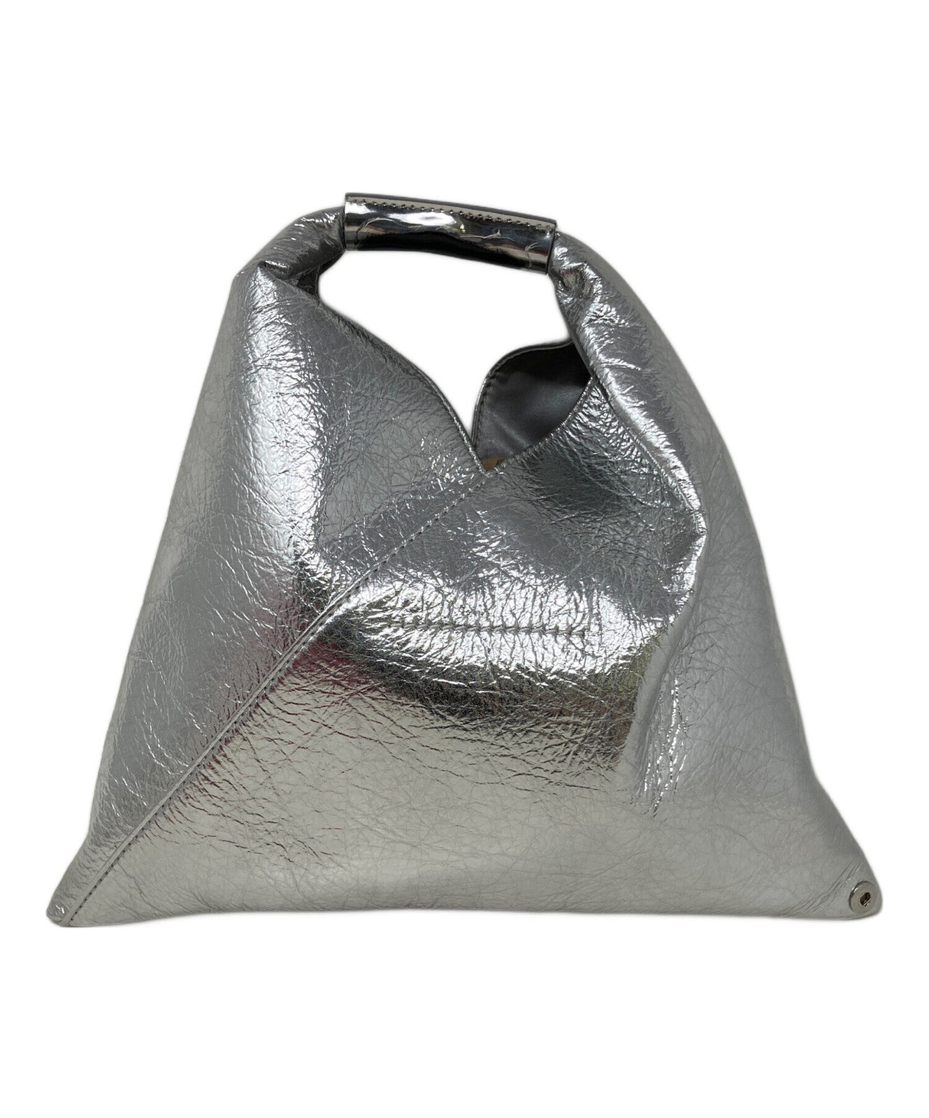 MM6 Maison Margiela Hand Bag Tote Purse Silver Authentic