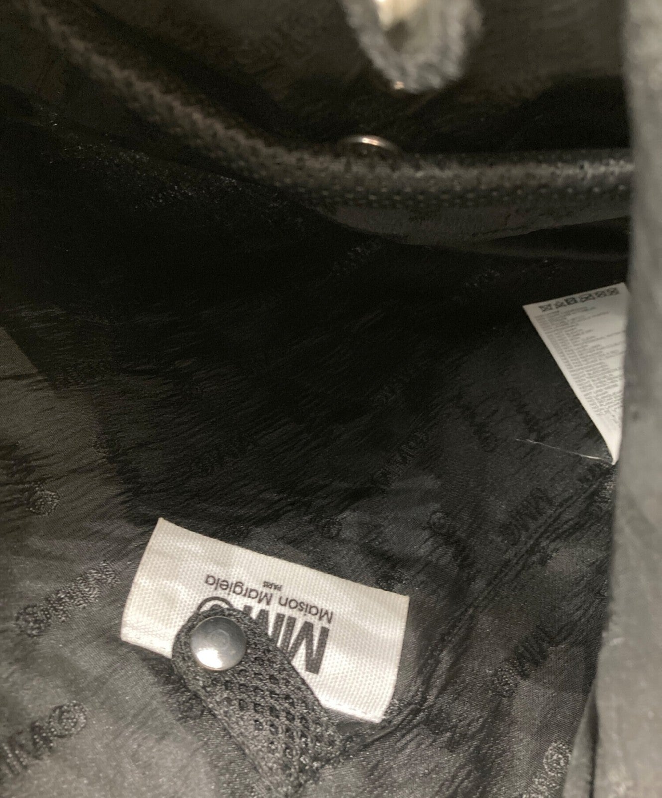 MM6 Maison Margiela Hand Bag Tote Purse Japanese Black Authentic