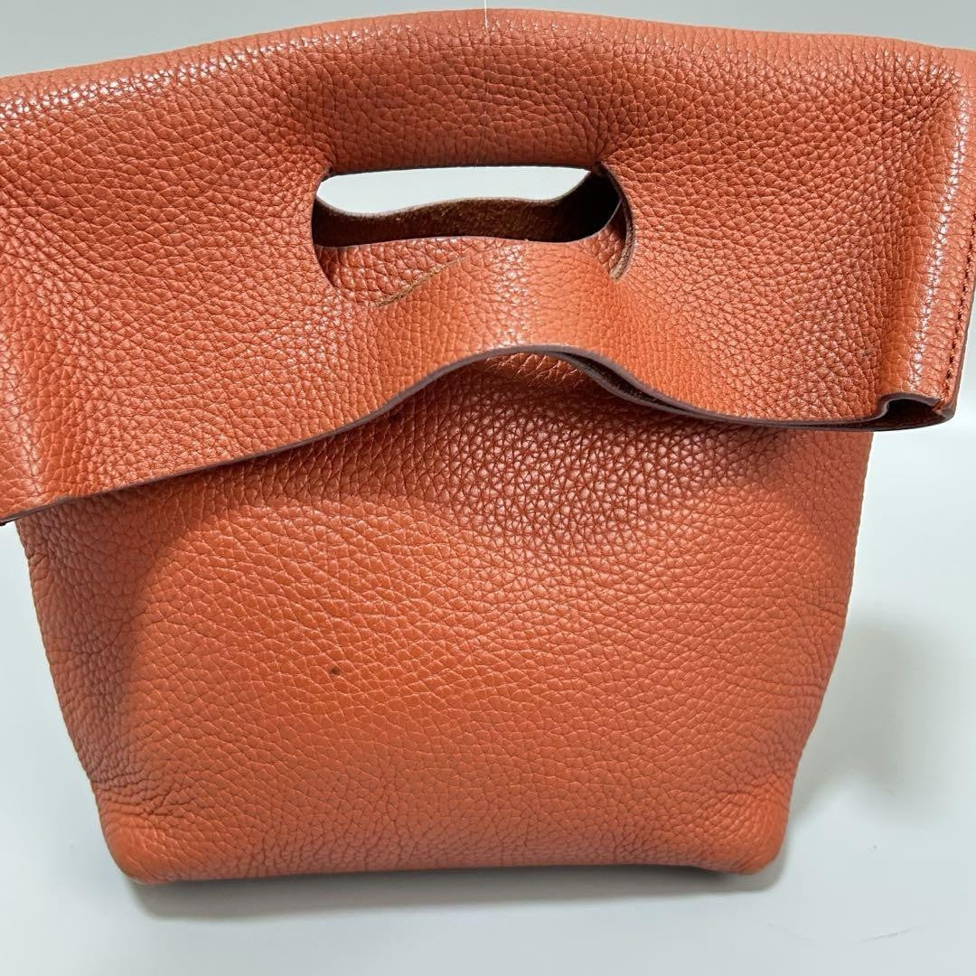 TOD'S Hand Bag Tote Purse Leather Brown Authentic