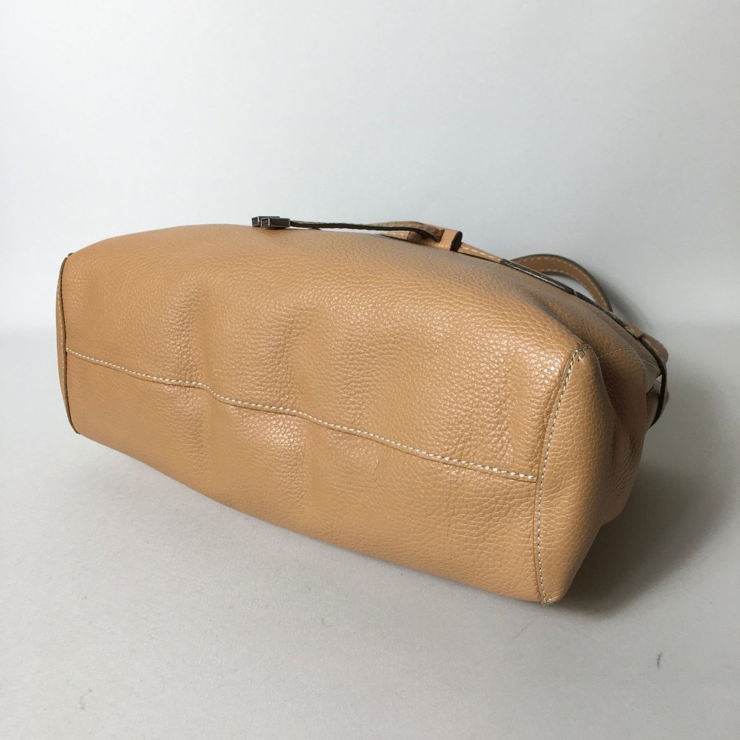 TOD'S Hand Bag Tote Purse Leather Brown Authentic