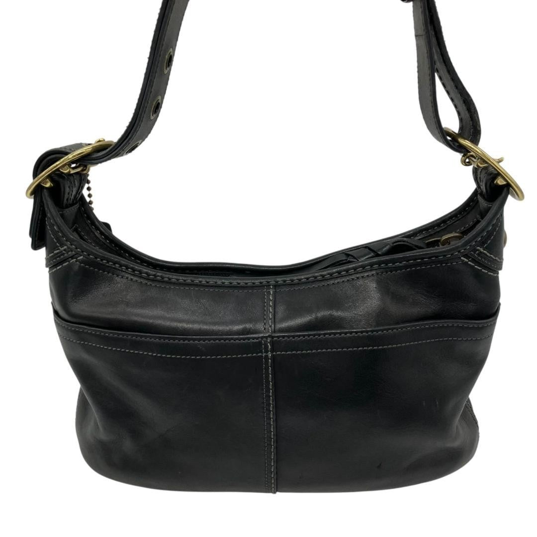 COACH Hand Shoulder Bag Tote Purse 11429 Leather Black Authentic