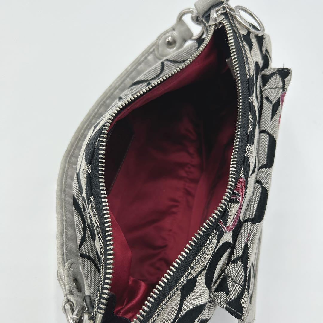 COACH Shoulder Bag Purse Accessory Pouch Signature Authentic