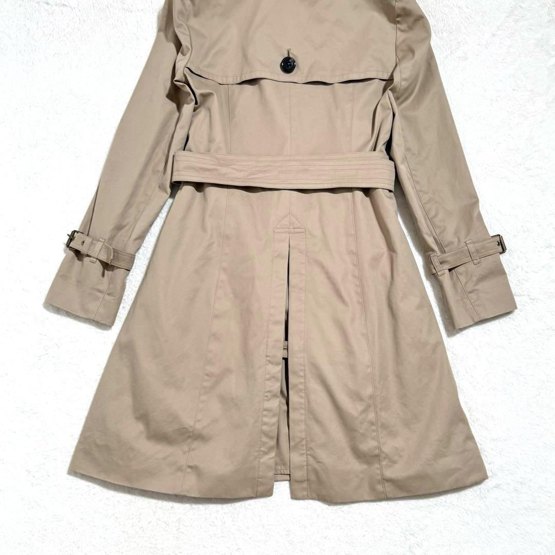 BURBERRY BLUE LABEL Coat Nova Check Asian fit M 38 US size S Beige Authentic