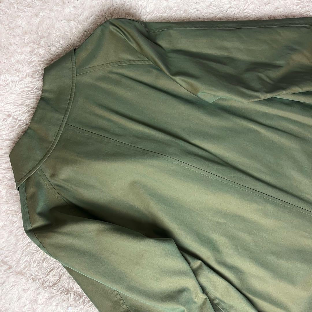 BURBERRY Coat Nova Check FREE SIZE Khaki Authentic