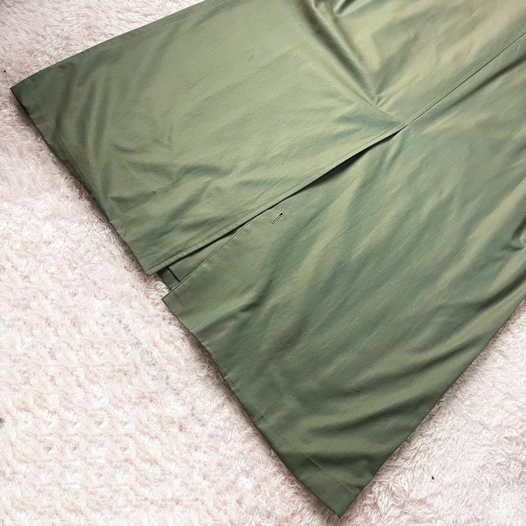 BURBERRY Coat Nova Check FREE SIZE Khaki Authentic