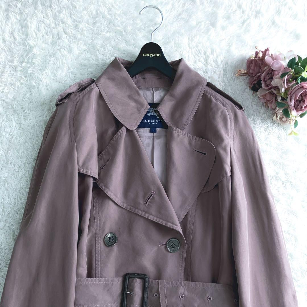 BURBERRY LONDON Coat Asian fit L 40 US size M Pink Authentic