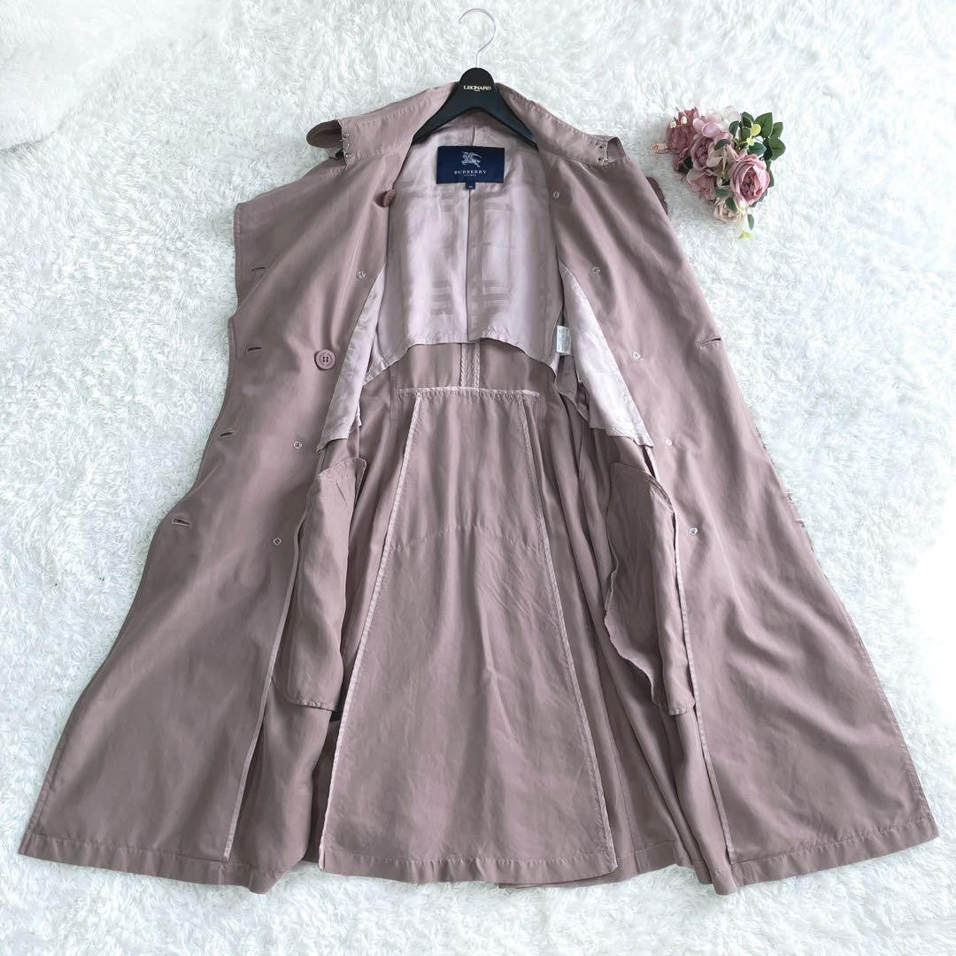BURBERRY LONDON Coat Asian fit L 40 US size M Pink Authentic