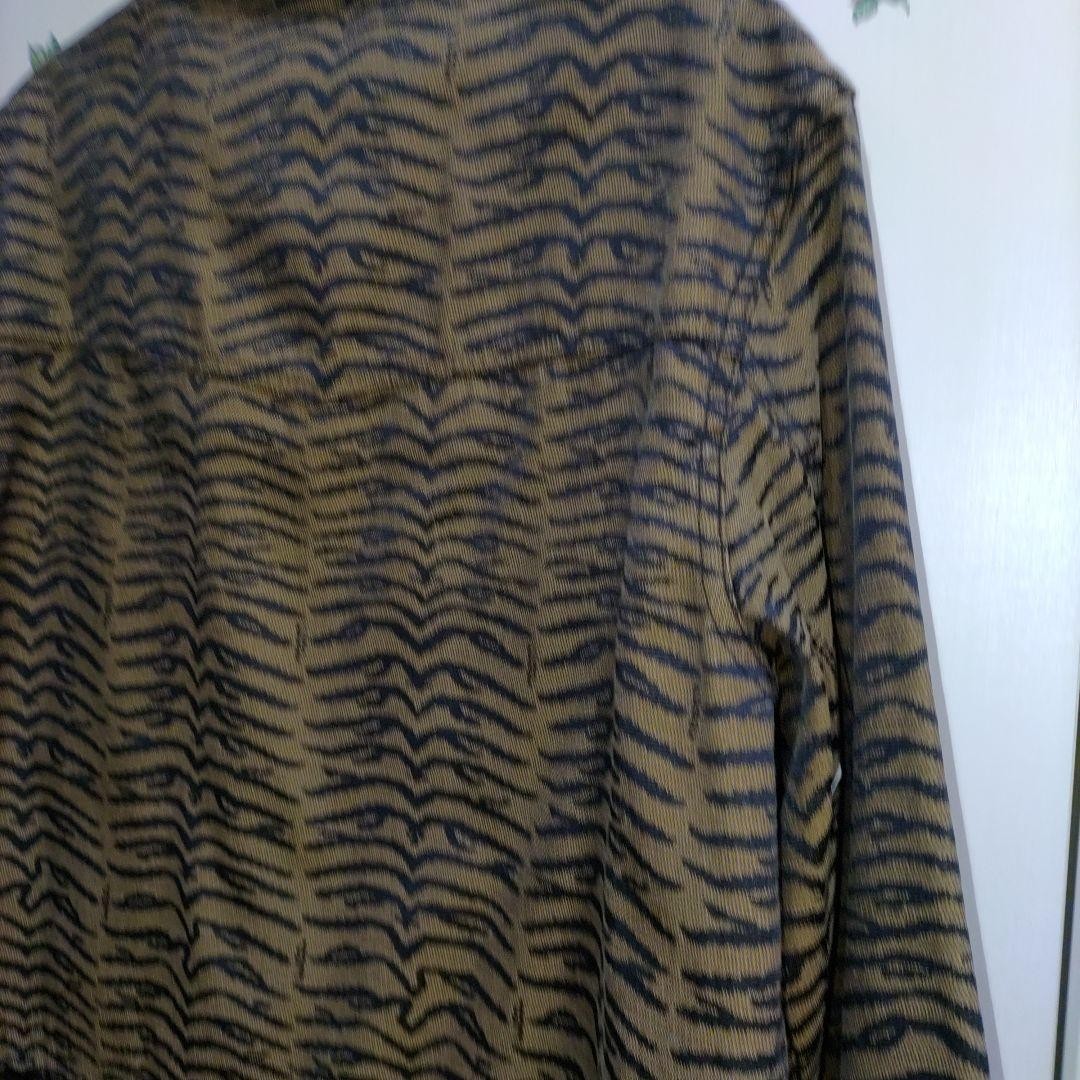 FENDI Jacket FF Zebra Asian fit L US size M Beige Black Authentic