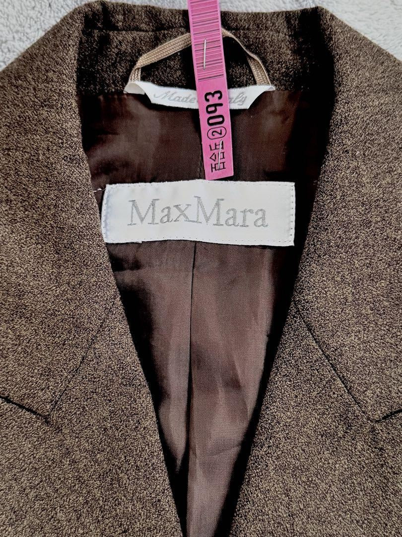 Max Mara Jacket Asian fit XL 42 US size L Brown Authentic
