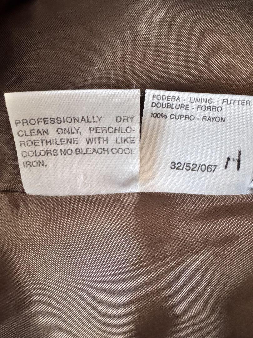 Max Mara Jacket Asian fit XL 42 US size L Brown Authentic