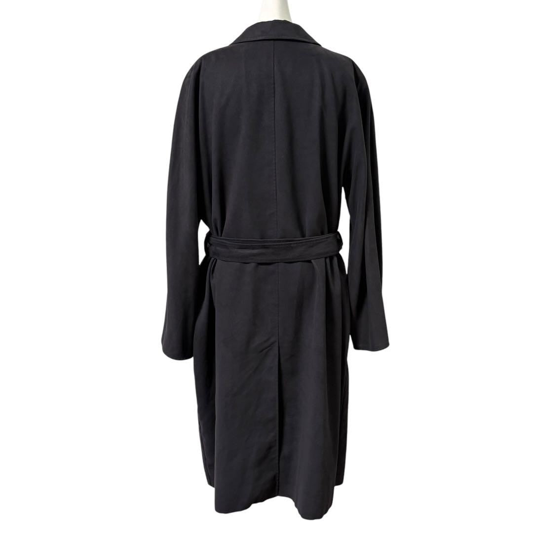 Max Mara Trench Coat Asian fit XL 42 US size L Black Authentic