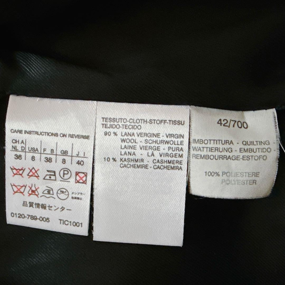 MaxMara SPORTMAX Long Coat Asian fit L 40 US size M Black Authentic